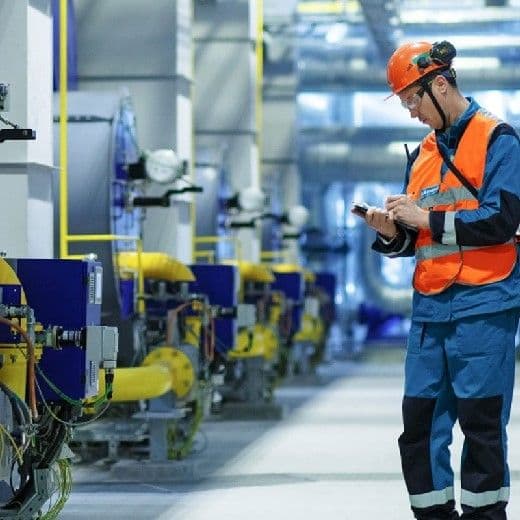 Человек работает