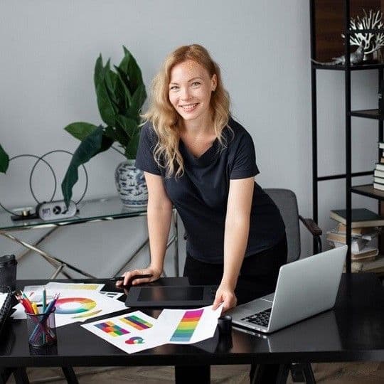 Человек работает