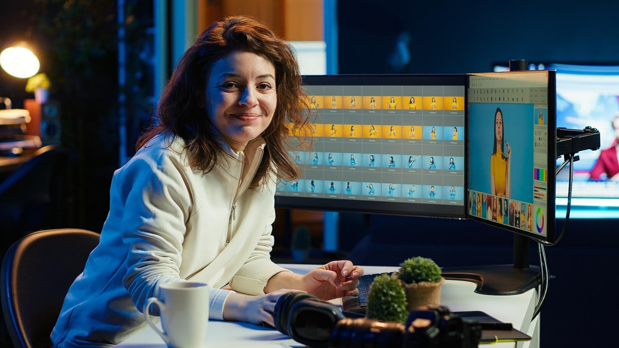 Человек работает